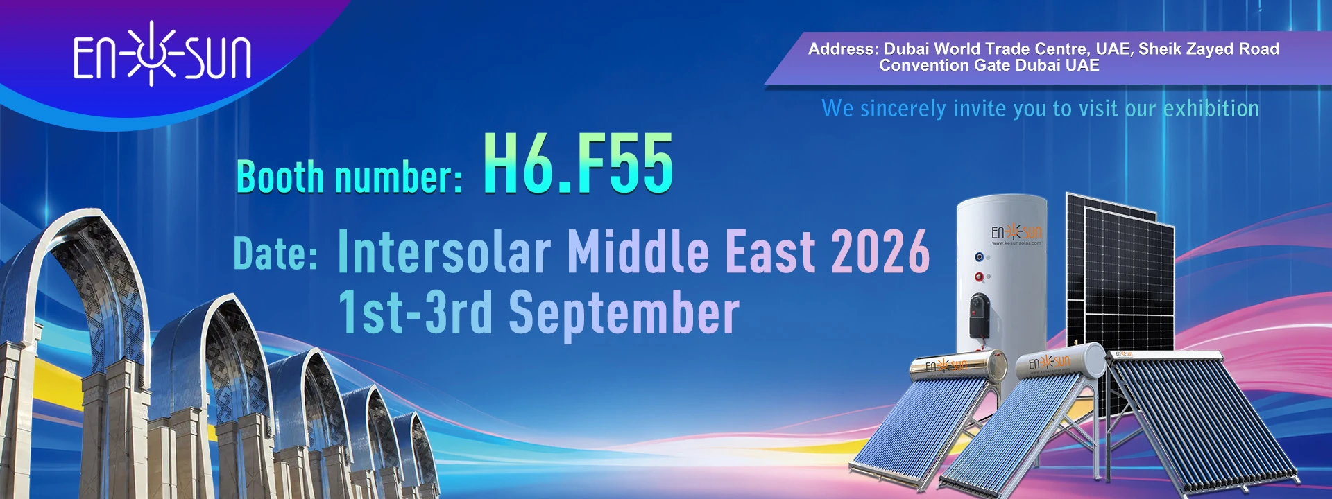 ENSUN Dubai World Trade Centre exhibition 2026